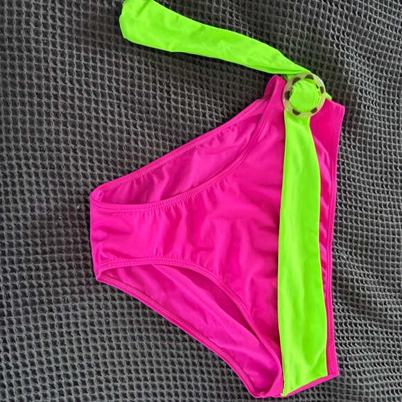 Pink and Green Bikini Set - Picture 2 of 5